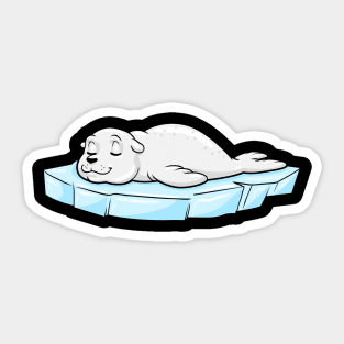 Seal on Ice Floe Sticker